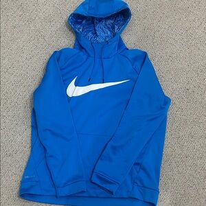 Nike Royal Blue Hoodie with White Swoosh
